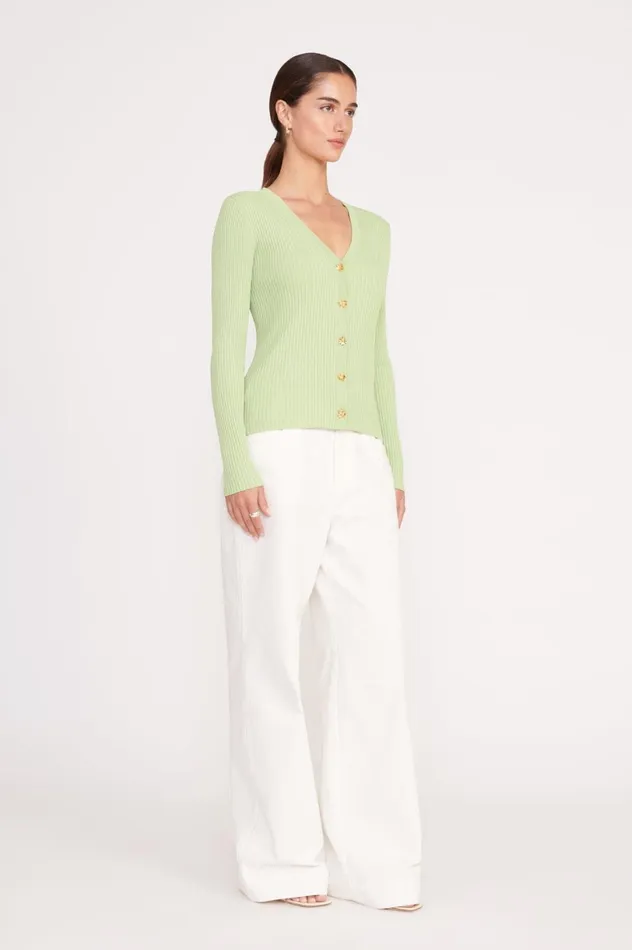 Women Sweaters STAUD STAUD CARGO SWEATER MATCHA Women Sweaters STAUD STAUD CARGO SWEATER MATCHA