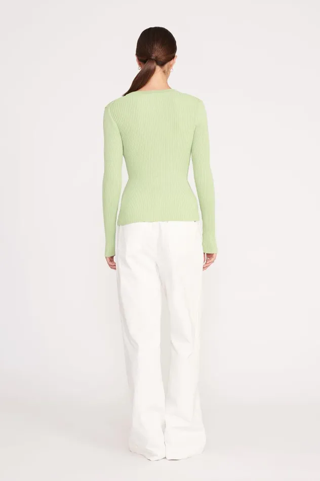 Women Sweaters STAUD STAUD CARGO SWEATER MATCHA Women Sweaters STAUD STAUD CARGO SWEATER MATCHA