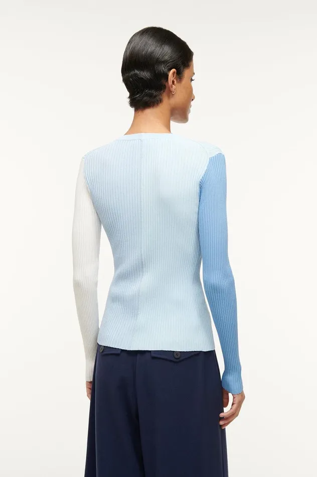 Women Sweaters STAUD STAUD CARGO SWEATER PERIWINKLE MULTI Women Sweaters STAUD STAUD CARGO SWEATER PERIWINKLE MULTI