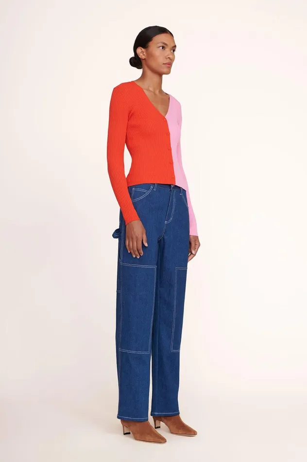 Women Sweaters STAUD STAUD CARGO SWEATER POPPY ROSEBUD Women Sweaters STAUD STAUD CARGO SWEATER POPPY ROSEBUD