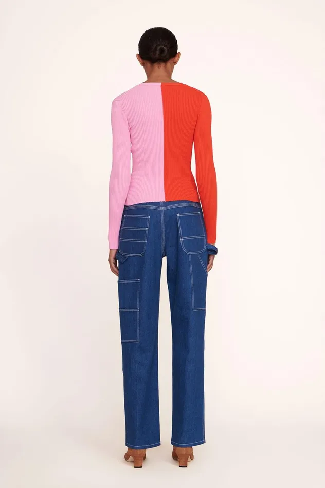 Women Sweaters STAUD STAUD CARGO SWEATER POPPY ROSEBUD Women Sweaters STAUD STAUD CARGO SWEATER POPPY ROSEBUD