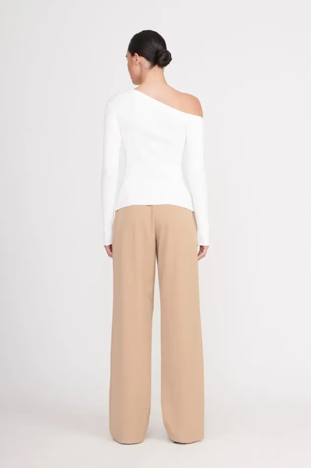 Women Sweaters STAUD STAUD CRAFTSMAN SWEATER IVORY Women Sweaters STAUD STAUD CRAFTSMAN SWEATER IVORY