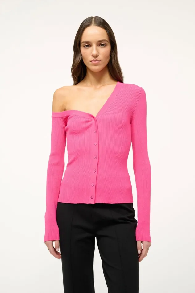 Women Sweaters STAUD STAUD CRAFTSMAN SWEATER PUNCH