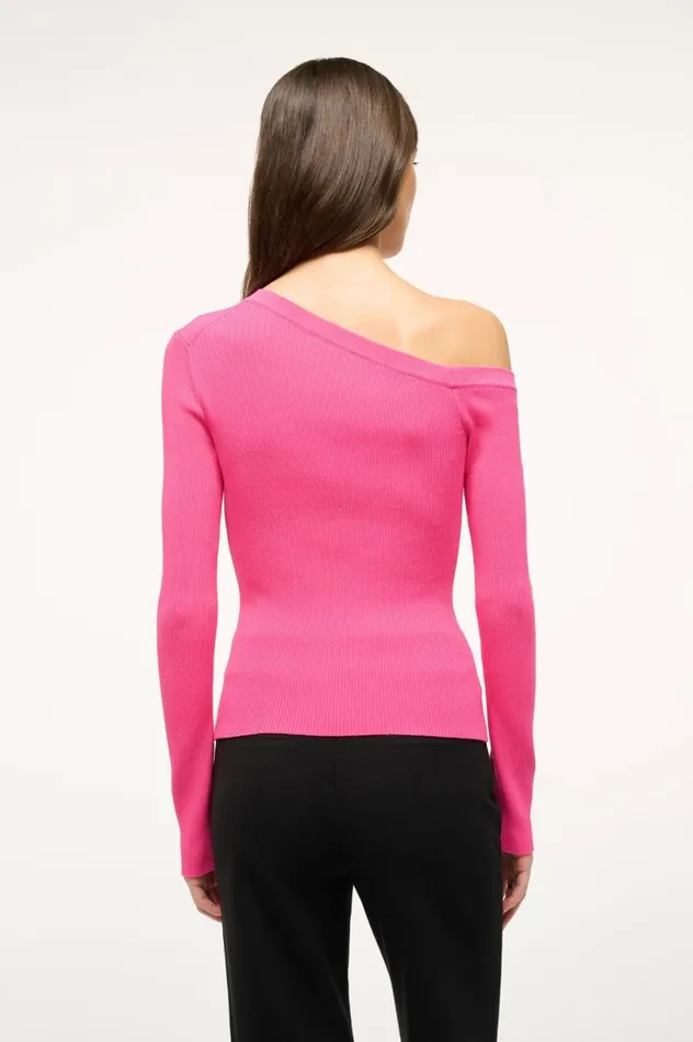 Women Sweaters STAUD STAUD CRAFTSMAN SWEATER PUNCH Women Sweaters STAUD STAUD CRAFTSMAN SWEATER PUNCH