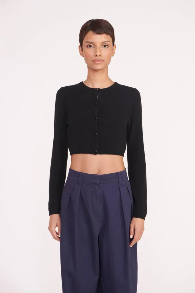Women Sweaters STAUD STAUD DEANNA SWEATER BLACK