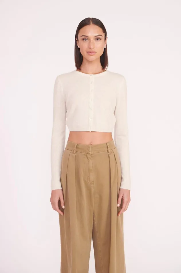 Women Sweaters STAUD STAUD DEANNA SWEATER CREME