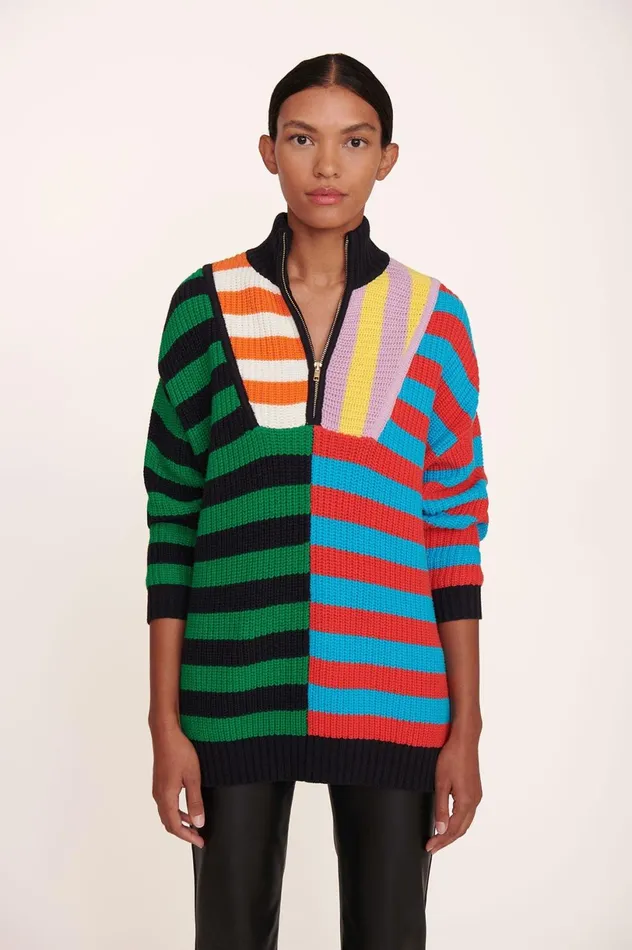 Women Sweaters STAUD STAUD HAMPTON SWEATER CABANA STRIPE MULTI