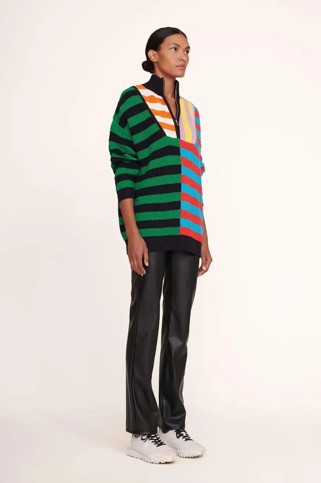 Women Sweaters STAUD STAUD HAMPTON SWEATER CABANA STRIPE MULTI Women Sweaters STAUD STAUD HAMPTON SWEATER CABANA STRIPE MULTI
