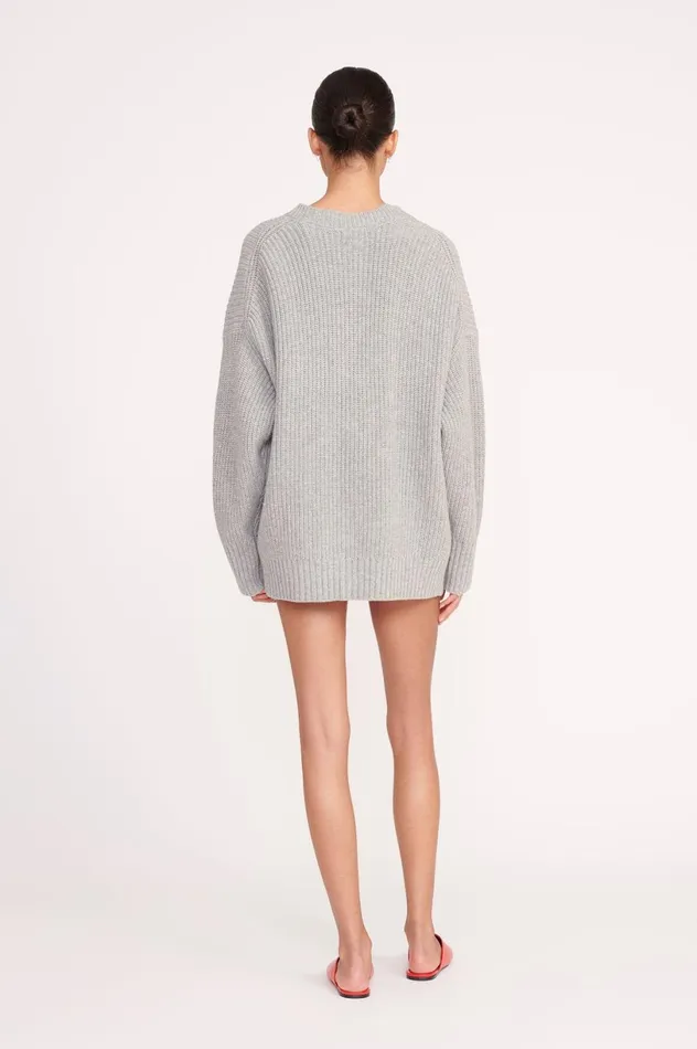 Women Sweaters STAUD STAUD MATILDA CARDIGAN HEATHER GREY Women Sweaters STAUD STAUD MATILDA CARDIGAN HEATHER GREY