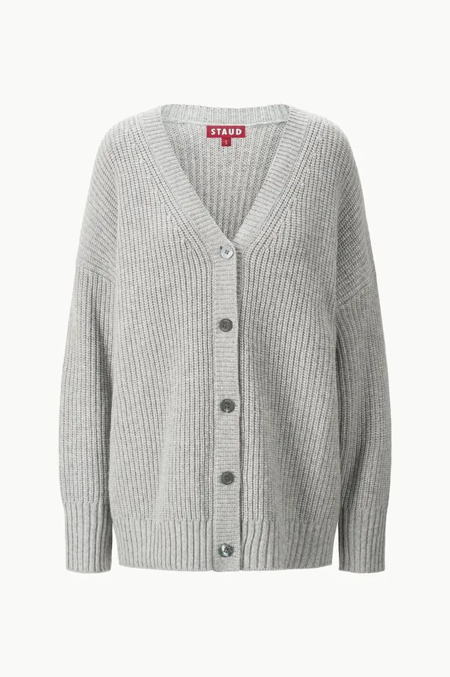 Women Sweaters STAUD STAUD MATILDA CARDIGAN HEATHER GREY Women Sweaters STAUD STAUD MATILDA CARDIGAN HEATHER GREY