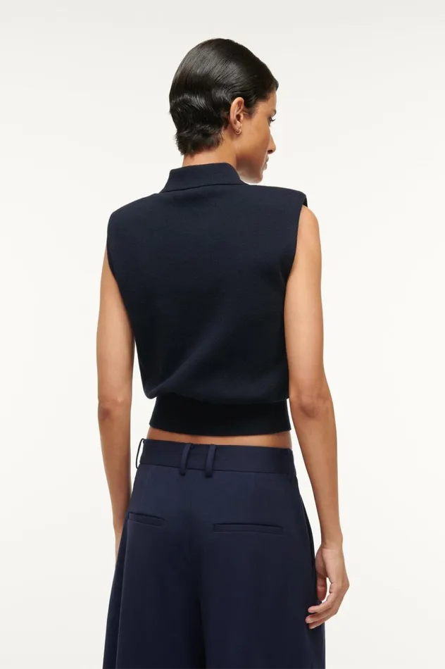 Women Sweaters STAUD STAUD NOLA SWEATER NAVY Women Sweaters STAUD STAUD NOLA SWEATER NAVY