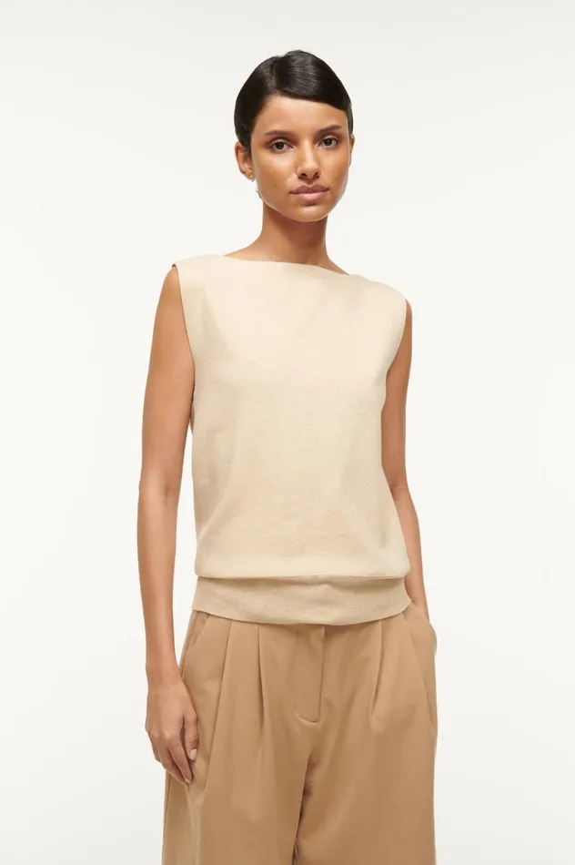 Women Sweaters STAUD STAUD ROCKI SWEATER CAMEL