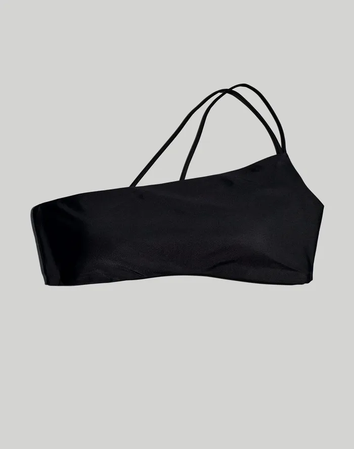 Women Swim Madewell DoubleStrap OneShoulder Bikini Top