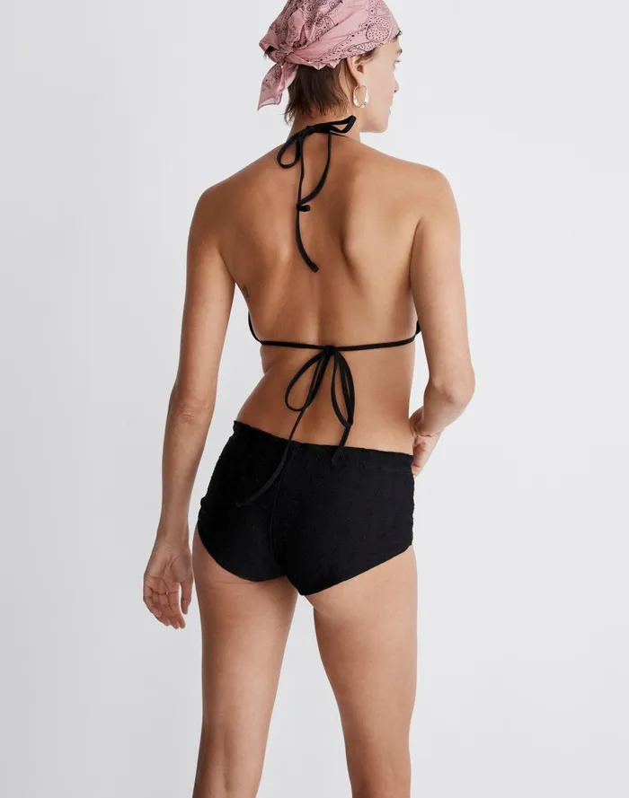 Women Swim Madewell Frankies Bikinis Camilla Eyelet Bikini Top