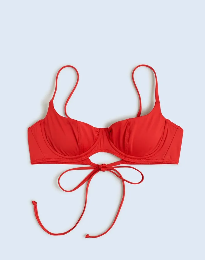 Women Swim Madewell Frankies Bikinis Cola Underwire Balconette Bikini Top