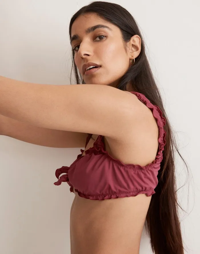 Women Swim Madewell Frankies Bikinis Colby Bikini Top