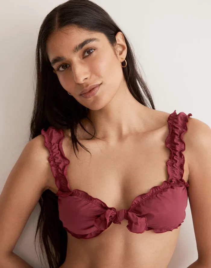 Women Swim Madewell Frankies Bikinis Colby Bikini Top