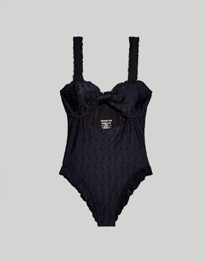 Women Swim Madewell Frankies Bikinis Lucia Eyelet OnePiece Swimsuit