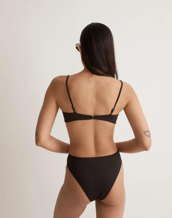 Women Swim Madewell Frankies Bikinis Pam Pliss Bikini Top
