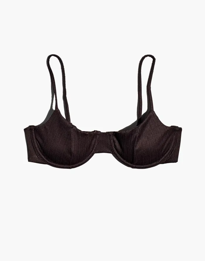 Women Swim Madewell Frankies Bikinis Pam Pliss Bikini Top