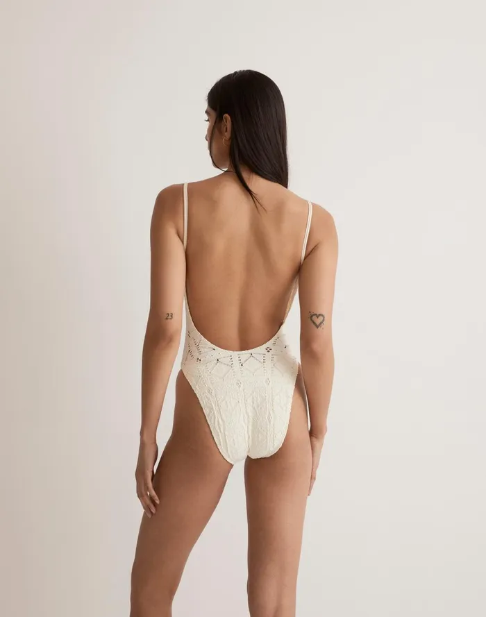 Women Swim Madewell Frankies Bikinis Patchwork Juliet OnePiece Swimsuit