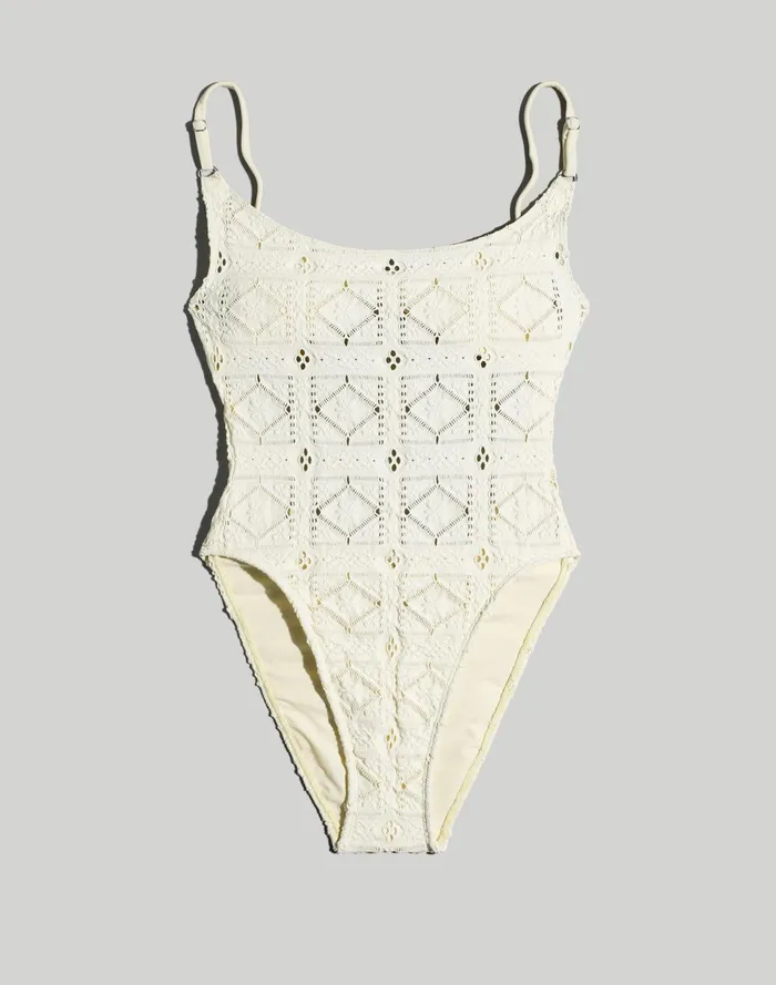Women Swim Madewell Frankies Bikinis Patchwork Juliet OnePiece Swimsuit