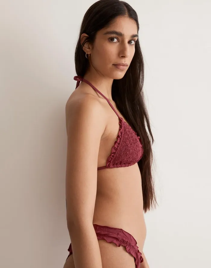 Women Swim Madewell Frankies Bikinis Tidal Terry Bikini Top