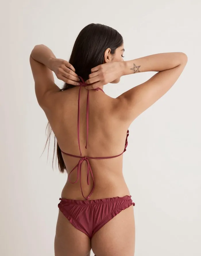 Women Swim Madewell Frankies Bikinis Tidal Terry Bikini Top