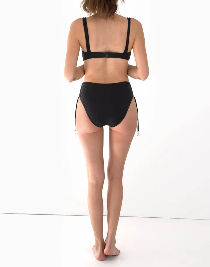 Women Swim Madewell GALAMAAR Ruched HighWaist Bikini Bottom