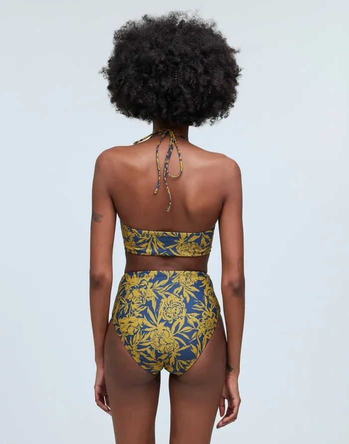 Women Swim Madewell HighWaisted Bikini Bottom In Floral