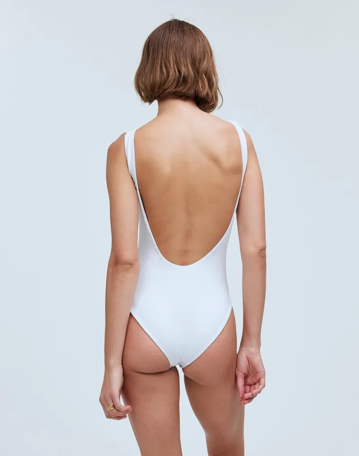 Women Swim Madewell Jade Swim Contour OnePiece Swimsuit