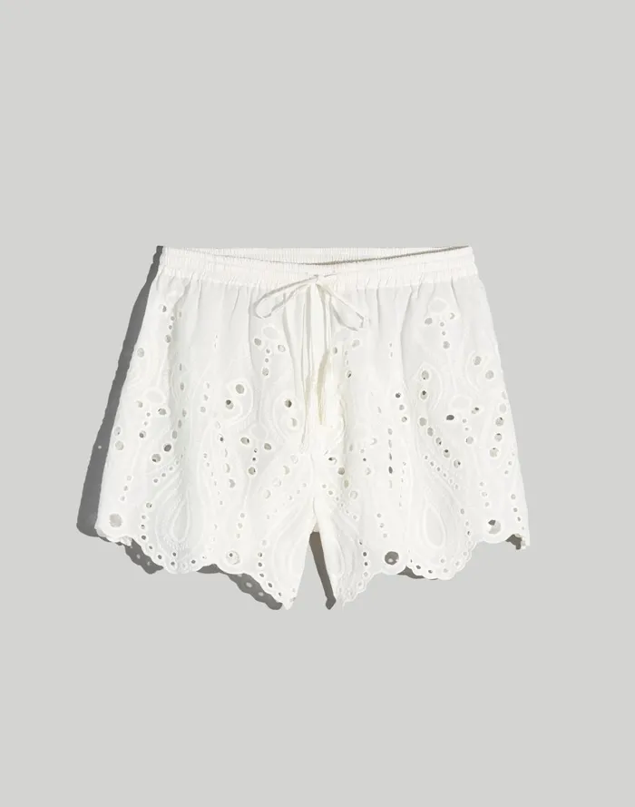 Women Swim Madewell Natalie Martin Embroidered Jasper CoverUp Short