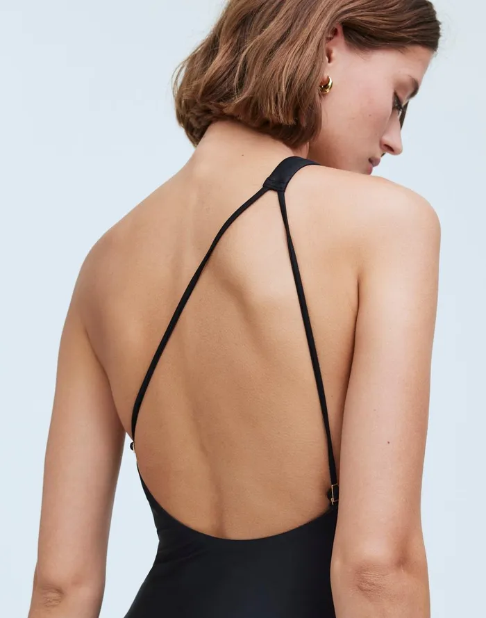 Women Swim Madewell OneShoulder OnePiece Swimsuit