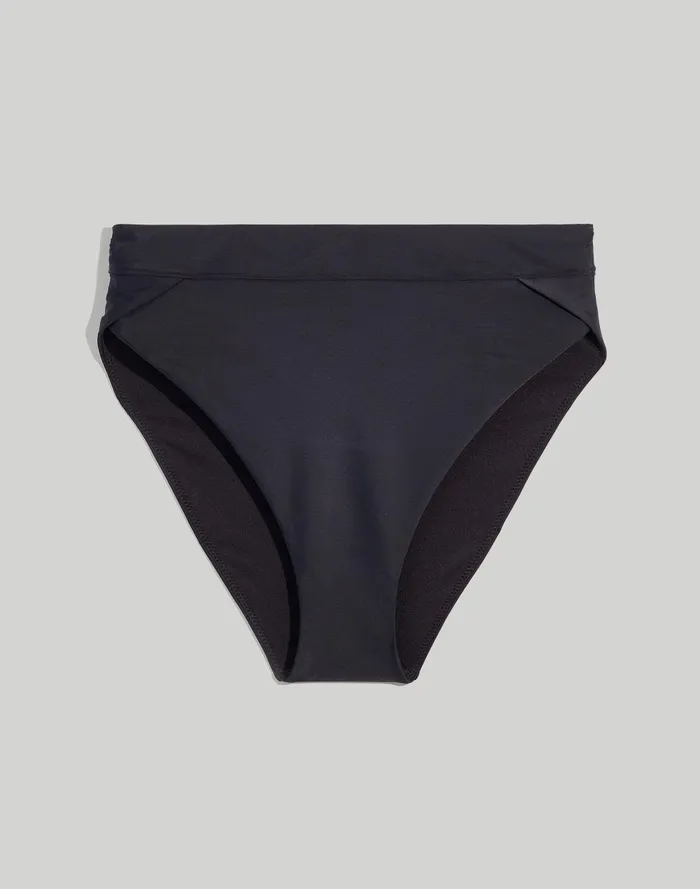Women Swim Madewell Plus HighRise Crossover Bikini Bottom