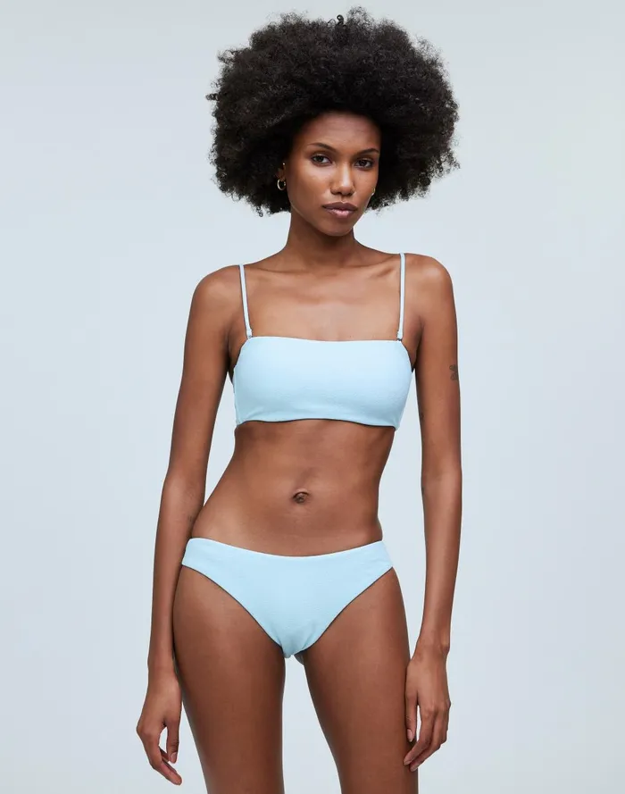 Women Swim Madewell SpaghettiStrap Bandeau Bikini Top