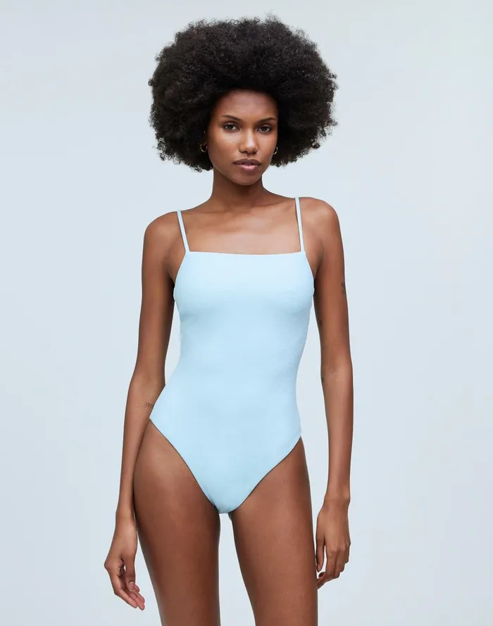 Women Swim Madewell SquareNeck OnePiece Swimsuit