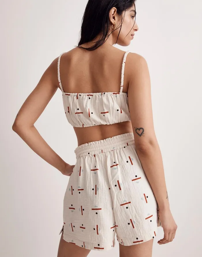 Women Swim Madewell X Caroline Z Hurley Board Shorts In Tridot