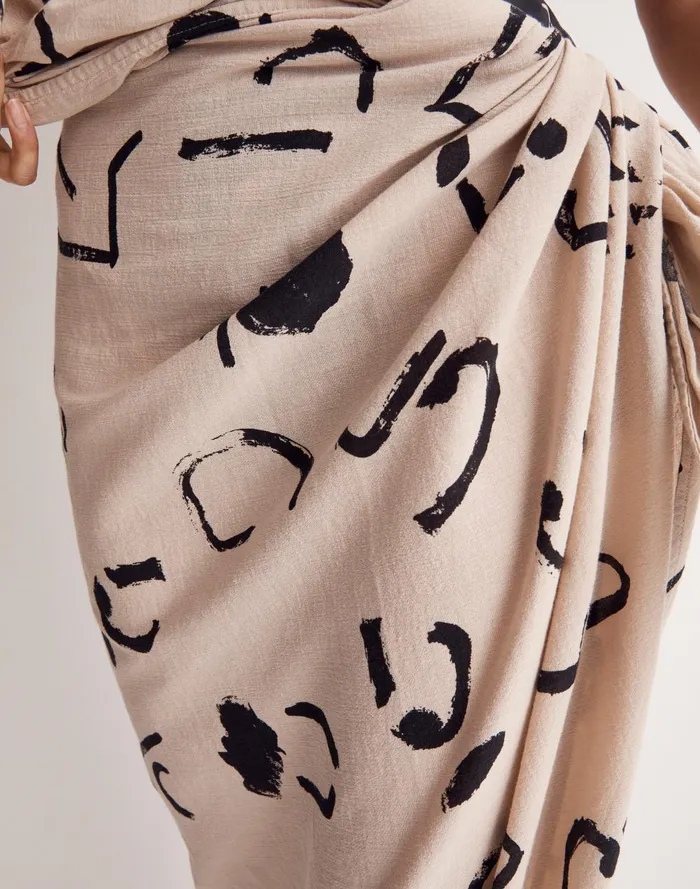 Women Swim Madewell X Caroline Z Sarong Scarf In Abstract Alpha