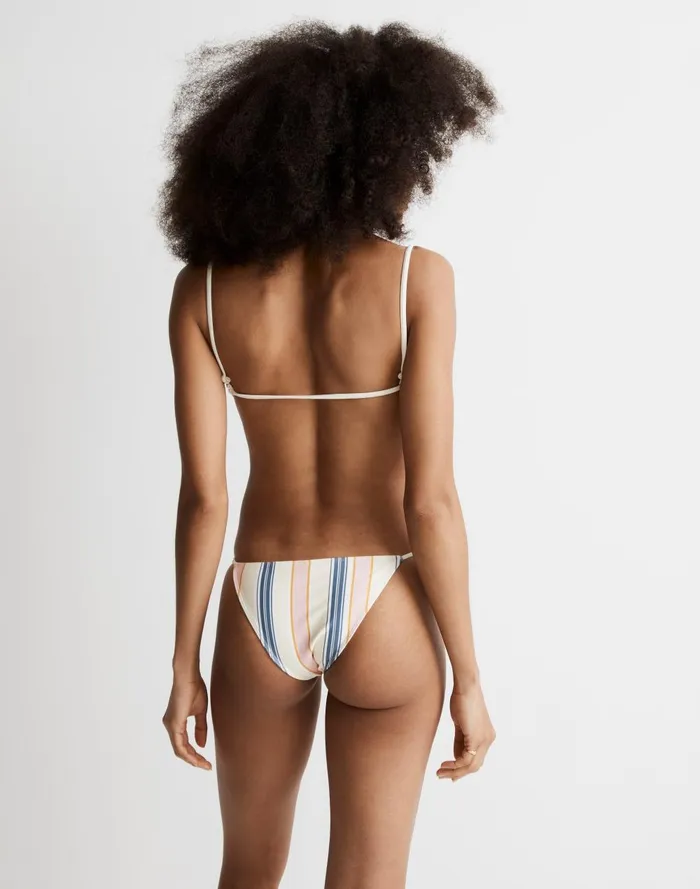 Women Swim Madewell X OOKIOH Goa Bikini Bottom In Cabana Stripe