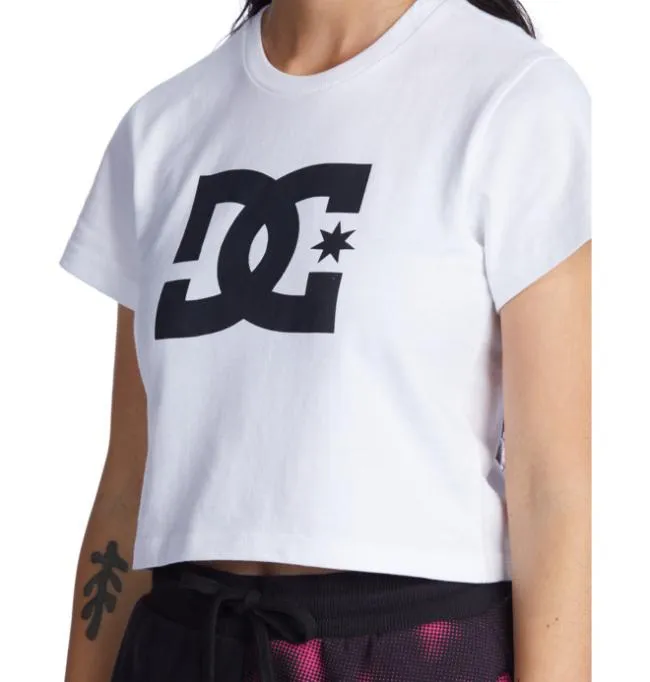 Women TShirts Hoodies and Jackets DC Women039s DC Star Cropped TShirt White