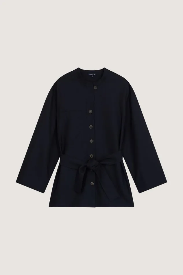Women TABATA SHIRT Navy Soeur Shirts