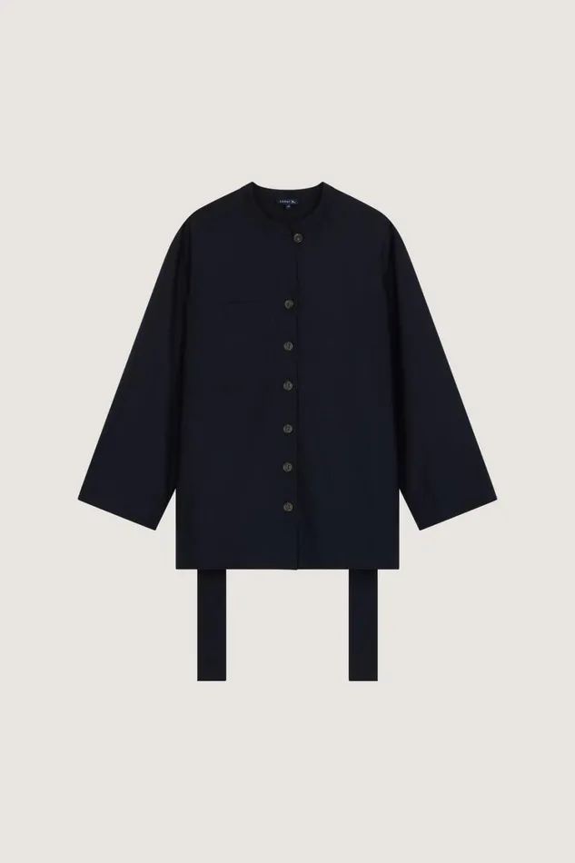 Women TABATA SHIRT Navy Soeur Shirts