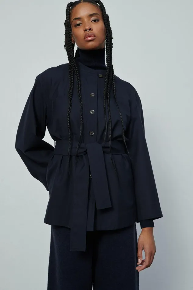 Women TABATA SHIRT Navy Soeur Shirts