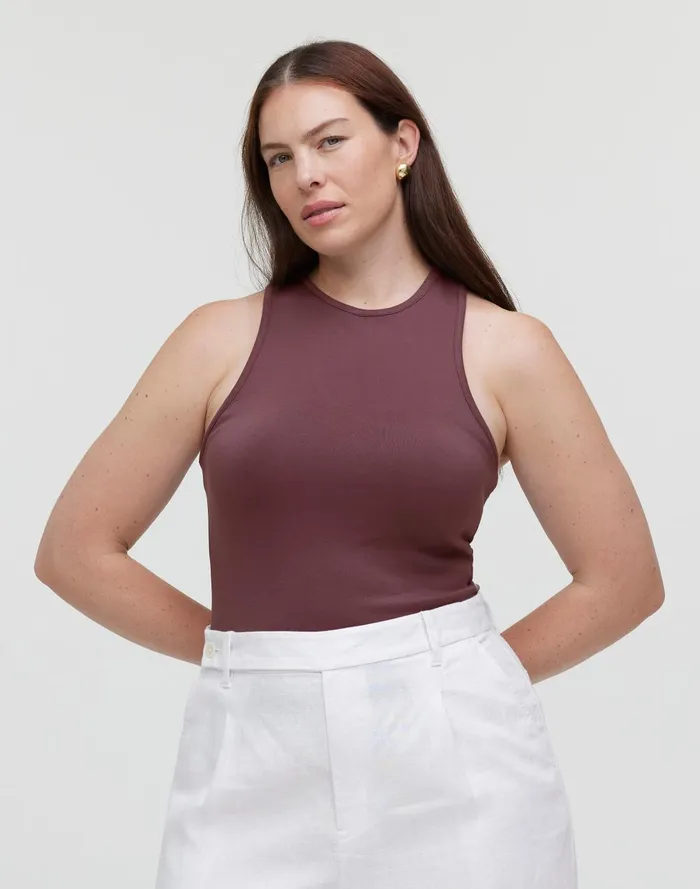 Women Tees Madewell Asymmetric Racerback Tank
