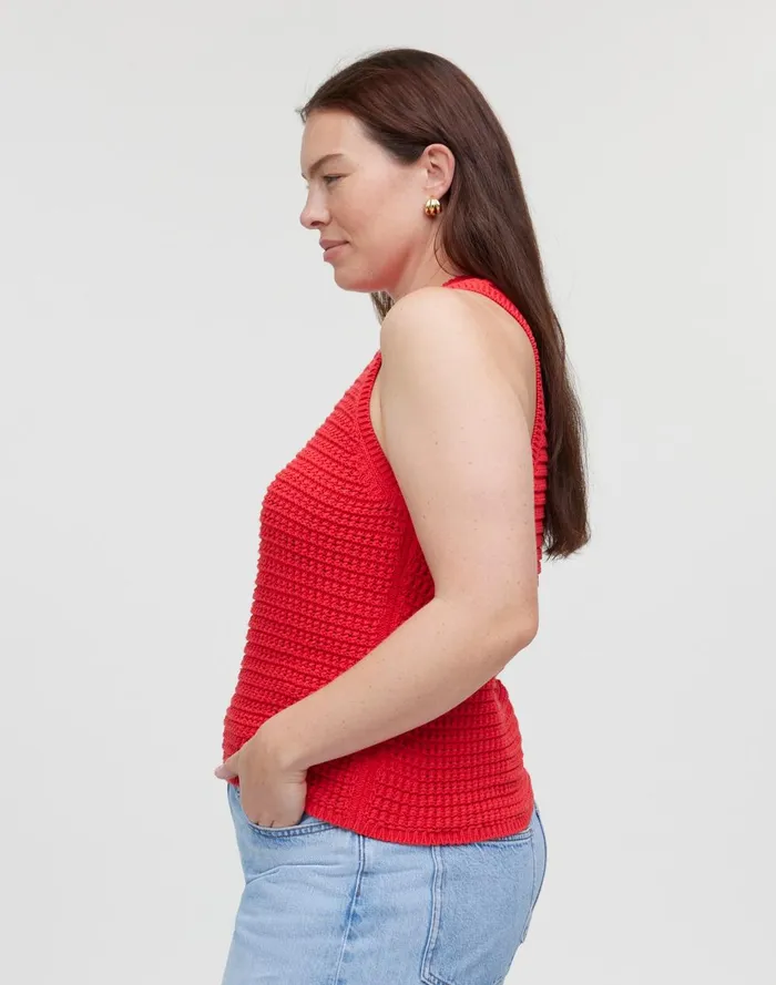 Women Tees Madewell CrochetKnit Crewneck Sweater Tank