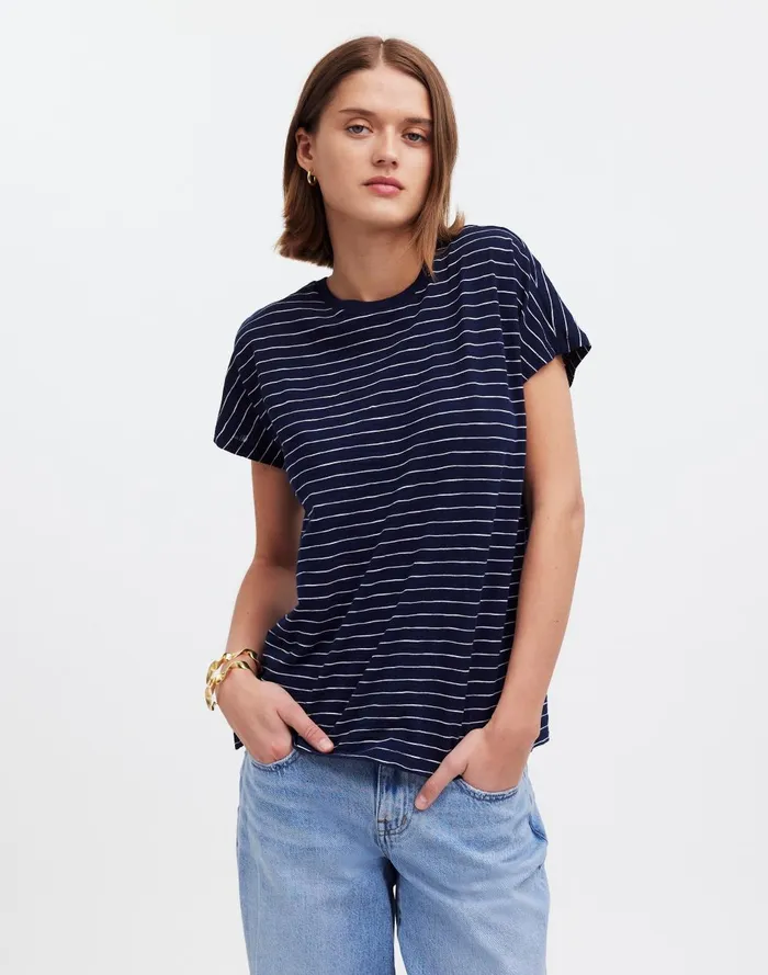 Women Tees Madewell DolmanSleeve Crewneck Tee In Slub