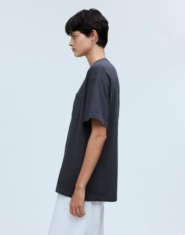 Women Tees Madewell GarmentDyed Oversized Pocket Tee
