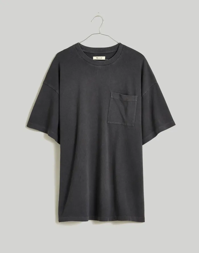 Women Tees Madewell GarmentDyed Oversized Pocket Tee