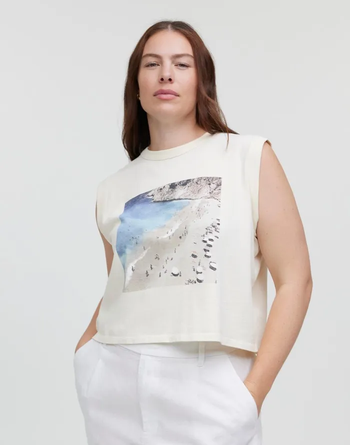 Women Tees Madewell Graphic Crewneck Muscle Tee