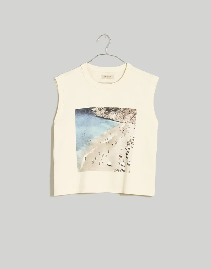Women Tees Madewell Graphic Crewneck Muscle Tee